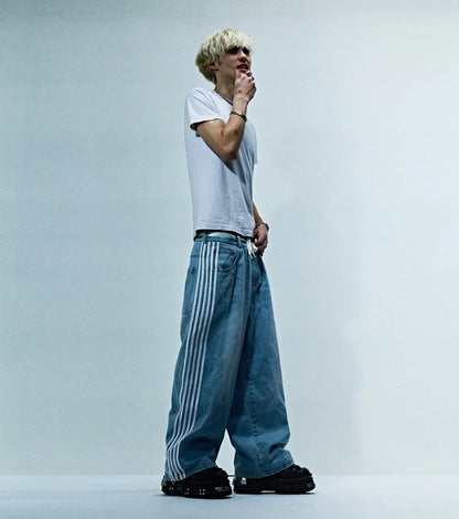 simplicity vintage baggy black jeans denim gym 2024 new pants mens womens harajuku casual pants y2k new high waist men clothing unique jeans style 3954