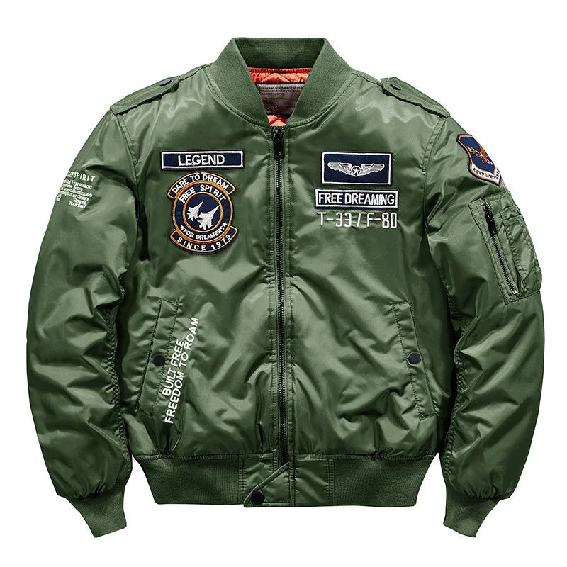 2023 hot bomber jacket mens air force ma 1 military baseball jacket plus size coat thick cargo jacket men clothing unique cargo style 5527