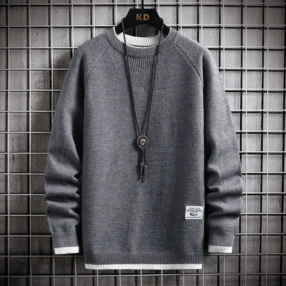 Brand Clothing Men Winter High Quality Knitted Sweaters/Male Slim Fit Solid Color Round Neck Pullover Man Casual Sweaters 3XL Street King Limited