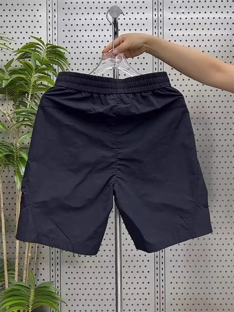 Cargo Shorts Men's Summer Thin Loose Multi-pockets Fifth Pants Quick Dry Shorts Male 2024 Summer Men Bermuda Shorts Korean fashi Street King Limited