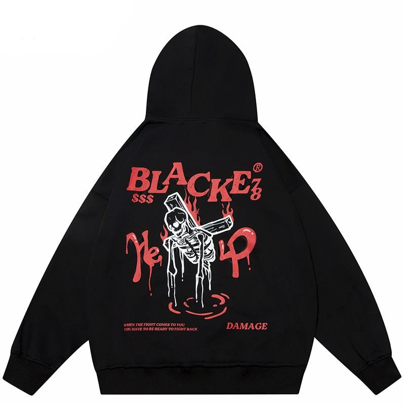 "Rise From Below" Unisex Men Women Streetwear Graphic Hoodie Daulet Apparel