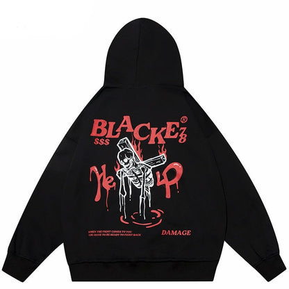 "Rise From Below" Unisex Men Women Streetwear Graphic Hoodie Daulet Apparel