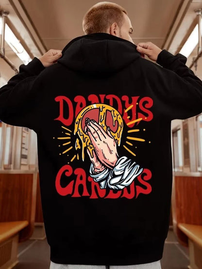 Goth Funny Finger Crossed Graphic Print Men Hoodies Casual Y2K Streetwear Sweatshirts Vintage Hip Hop Fashion Baggy Hoodie Street King Limited