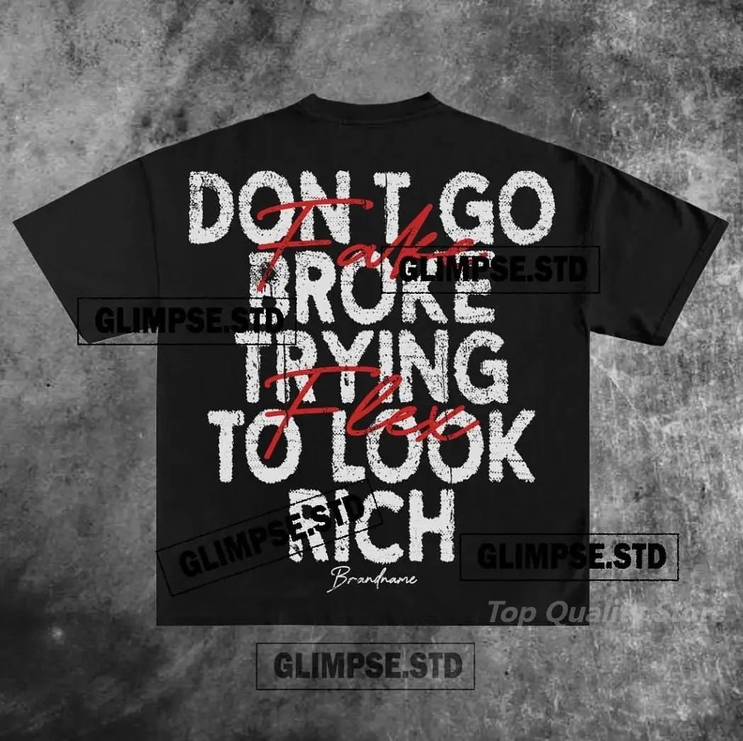 American 777 graphic t shirts print oversized gothic Smart Casual Harajuku streetwear graphic y2k tops goth men clothes Street King Limited