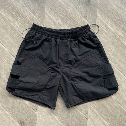 Whoisjacow High Quality 1:1 Men's Workwear hollowed out layered functional sports shorts Street King Limited