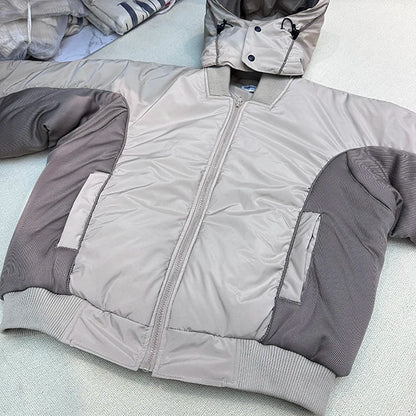 Brand New 2023 Mens Ninja Functional Dual Zipper Parkas Windproof Hooded Jacket Puffers Pockets Outdoor Work Coats Thicken #633 Street King Limited