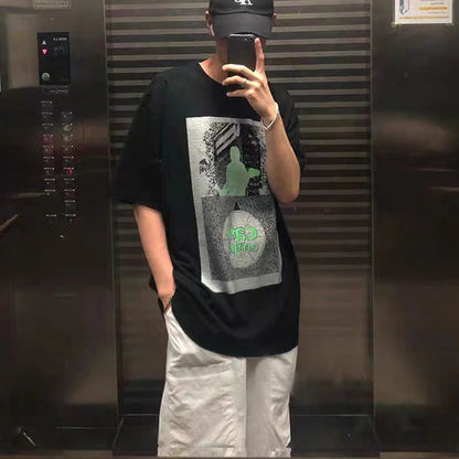 High Quality CAVEMPT Tops Tee Phantom Letter Printing Classic All-match Men Woman Loose O-Neck Summer C.E T Shirt Street King Limited