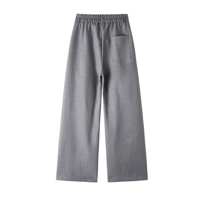 men loose casual korean streetwear fashion vintage straight wide leg suit pants trousers cityboy baggy pants unique default style 1623