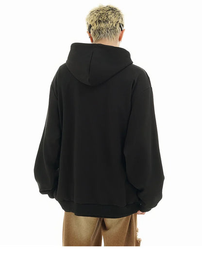high street men structure line high collar hoodie jacket autumn winter rascal handsome versatile casual zipper coat unisex unique default style 5728