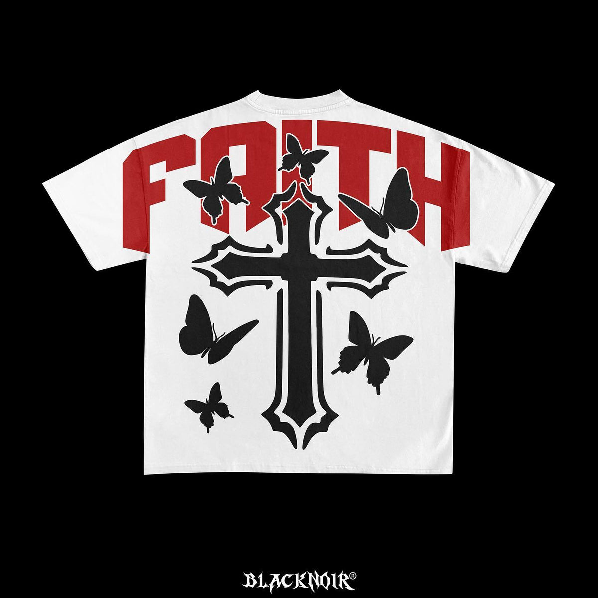 American Cross butterfly Print graphic t shirts 2024 y2k tops high quality cotton oversized t shirt harajuku goth women clothing Street King Limited