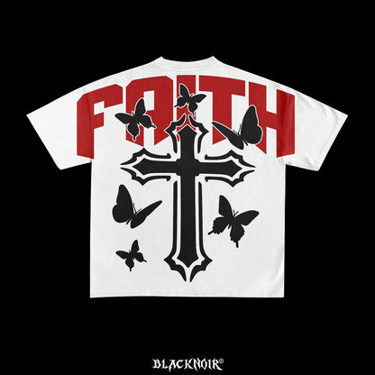 American Cross butterfly Print graphic t shirts 2024 y2k tops high quality cotton oversized t shirt harajuku goth women clothing Street King Limited