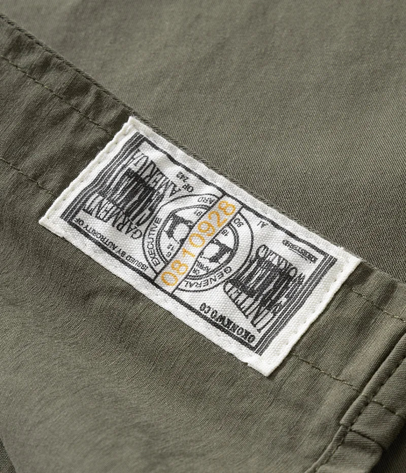 Men's Japanese Short Sleeve Cargo Shirt, Solid Color, Simple Fashion, Engineer Casual Shirt, 100% Cotton, New, Summer Street King Limited