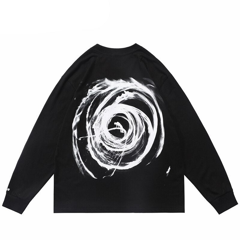 "Vortex" Unisex Men Women Streetwear Graphic Sweatshirt Daulet Apparel