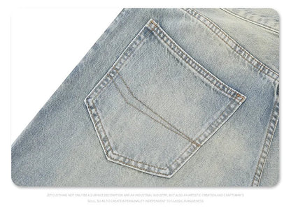 Straight Jeans with torn knees Street King Limited