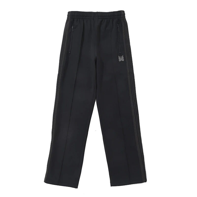 sea blue casual pants men woman loose comfortable side edge weaving stripe embroidery drawstring joggers sweatpants unique joggers style 5039