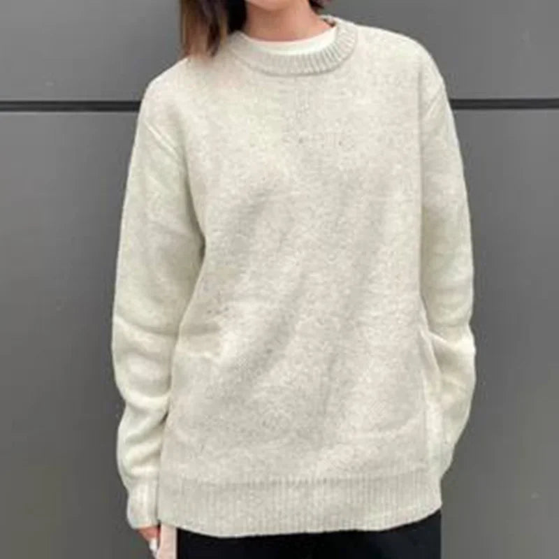 Hip Hop Heavyweight Brushed Billiard Black 8 Mohair Sweater Winter Large Sweater Knit Sweater High Street Loose Sweaters Street King Limited