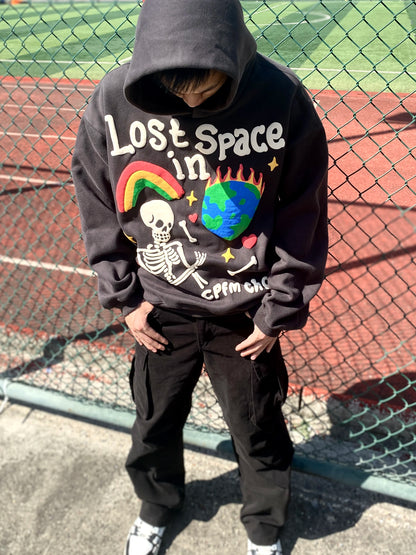 KANYE WEST Brand Fashion CPFM Foam 3D Print "Lost in Space" High-Street Oversized Cotton Hooded Sweatshirt Hoodie For Men Street King Limited