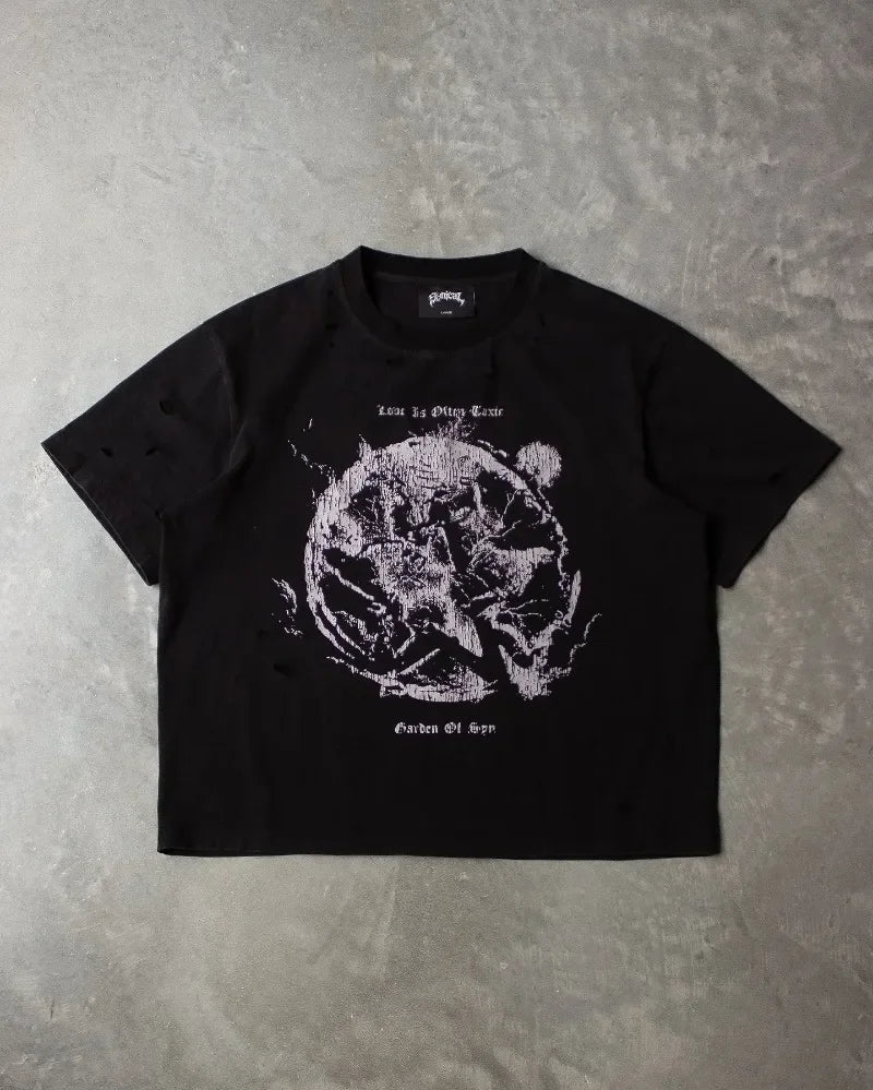 Street fashion brand trendy pattern printed oversized T-shirt women's Y2K clothing loose and versatile short sleeved shirt Street King Limited