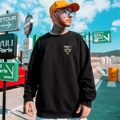 Dove Of Freedom Graphic Printed Men's Crewneck Hoodies Hip Hop Fashion Pullover Sweatshirts Hombre Y2K Streetwear Fleece Clothes Street King Limited