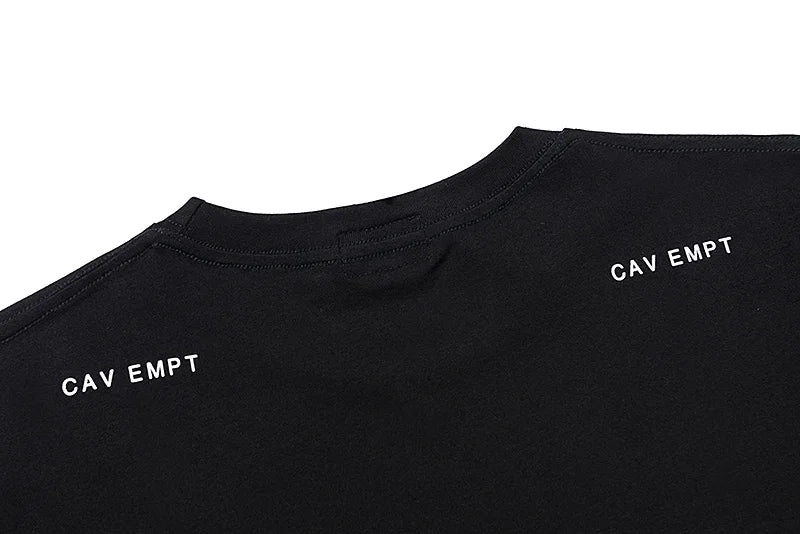 C.E T-shirts Men Woman Good Quality Cotton Casual Loose Vintage Abstract Face Printing Summer O-Neck CAVEMPT Top Tee Street King Limited