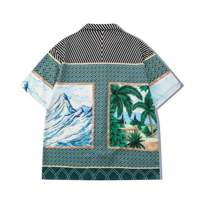 Streetwear Dark Icon Summer Holiday Beach Mens Set Hawaiian Shirts And Shorts | S Dark Icon Summer Holiday Beach Mens Set Hawaiian Shirts And Shorts Fashion Sweater Jacket With Graphic Design For Men