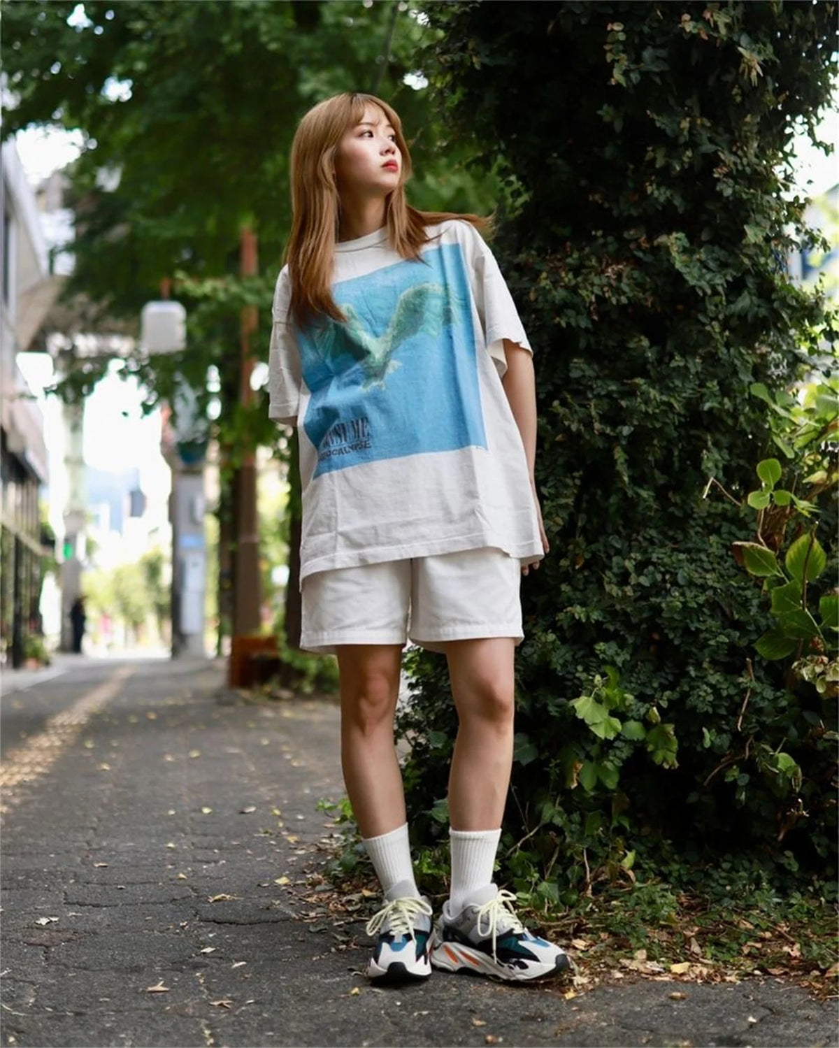 2024 Vintage Retro Print Olded Washed High-Street Cotton Tops T-Shirt For Summer Street King Limited