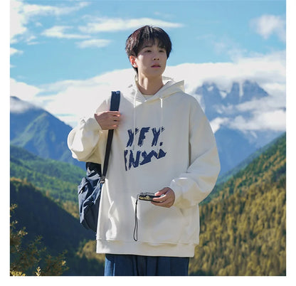 New Goth Oversized Pullover Hoodies For Men Letter Print Hooded Sweatshirts Hip Hop Aesthetic Harajuku Y2K Streetwear Hoodie Street King Limited