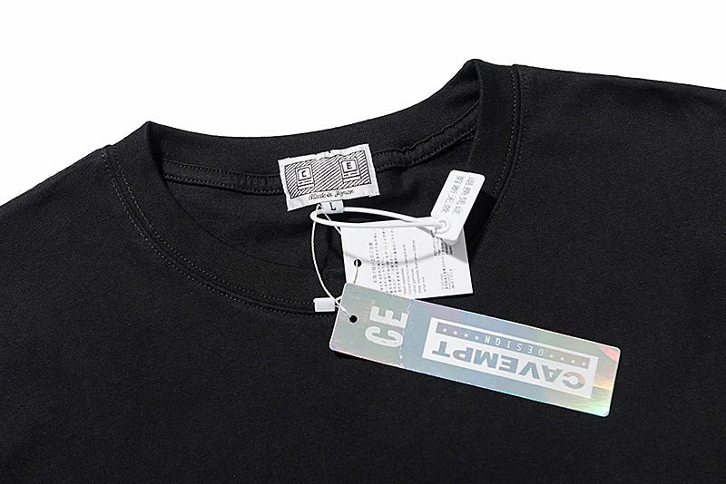 High Quality CAVEMPT Tops Tee Phantom Letter Printing Classic All-match Men Woman Loose O-Neck Summer C.E T Shirt Street King Limited