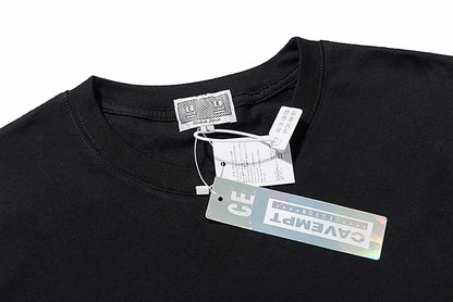 High Quality CAVEMPT Tops Tee Phantom Letter Printing Classic All-match Men Woman Loose O-Neck Summer C.E T Shirt Street King Limited