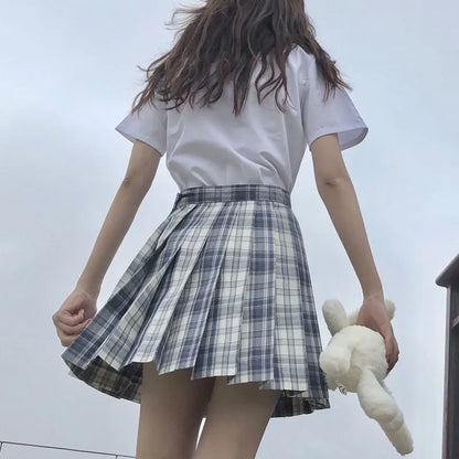 Jk Uniforms Gyaru School Uniform for Girl Student Pleated Skirt Uniform Set Women Short Sleeve Bow Tie Seifuku Japanese Style Street King Limited