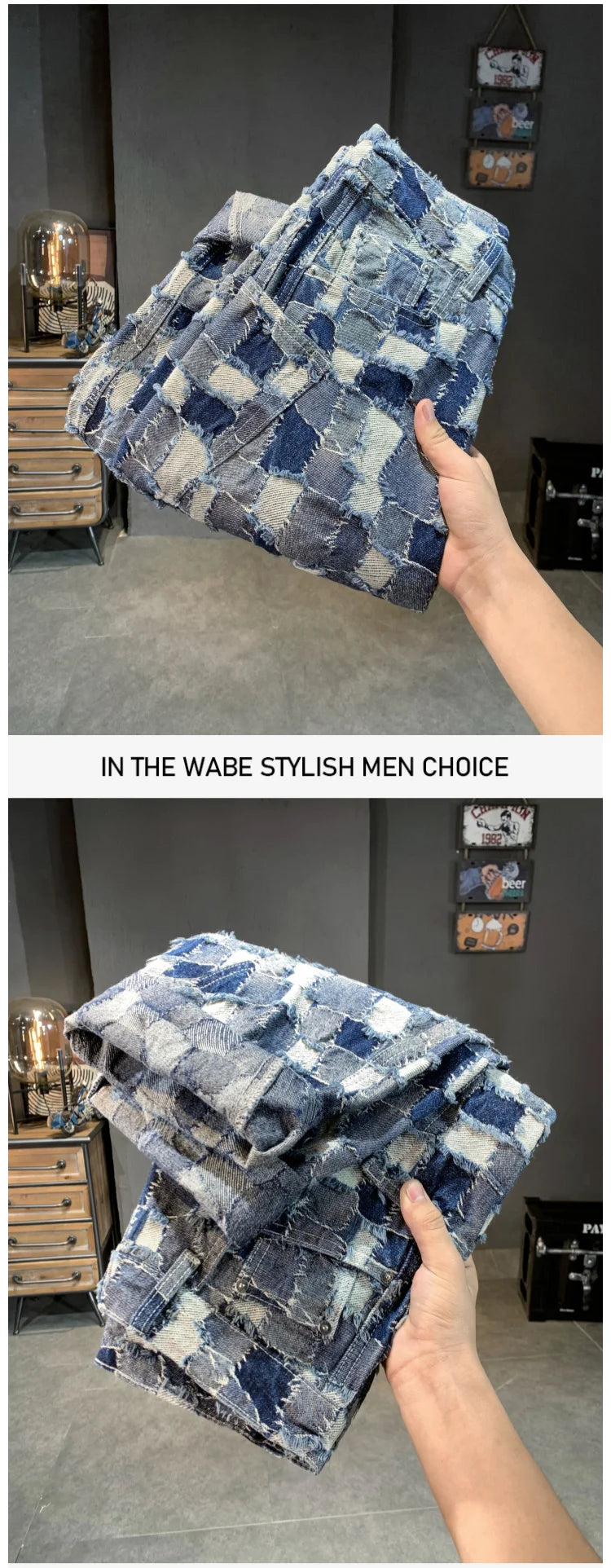 men distressed washed denim streetwear brand hip hop loose casual motorcycle cargo jeans pant cityboy y2k trousers unique cargo style 2344