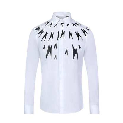 New 2022 Men Classic NEIL BARRETT thunderbolt Fashion Cotton Casual Shirts Shirt high quality Pocket Short sleeves S 3XL #BG122 Street King Limited