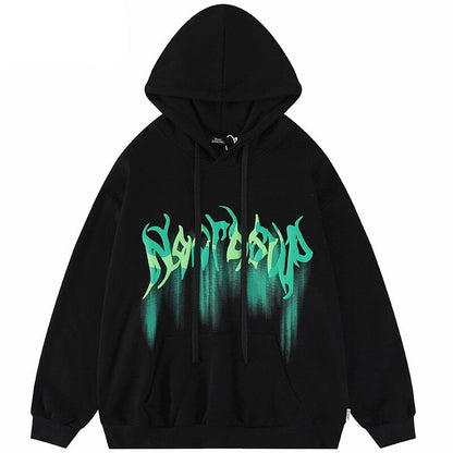 "Blurred Lines" Unisex Men Women Streetwear Graphic Hoodie Daulet Apparel