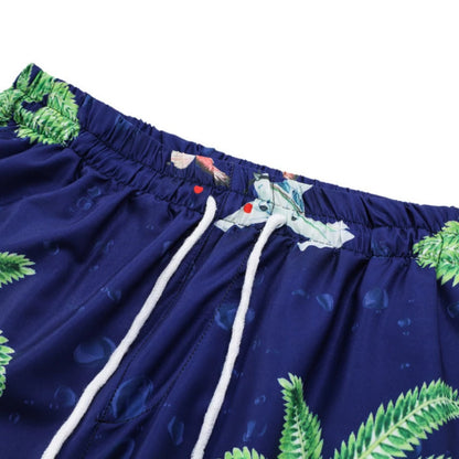 2 Pieces Sets Harajuku Printed Short Sleeves Shirts and Elastic Waist Shorts Joggers Summer Beach Streetwear Hip Hop Mens Sets Street King Limited