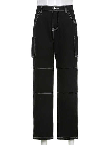 "Patched" Unisex Men Women Streetwear Denim Pants Daulet Apparel