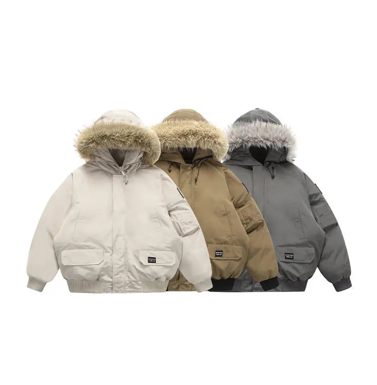 men winter streetwear loose casual fashion cotton padded hooded parkas bomber jacket women oversize thicken coat outerwear unique default style 983