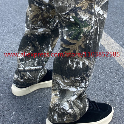 new autumn vintage straight leg casual functional work pants american high street heavyweight washed worn tactical pants clothes unique default style 1633
