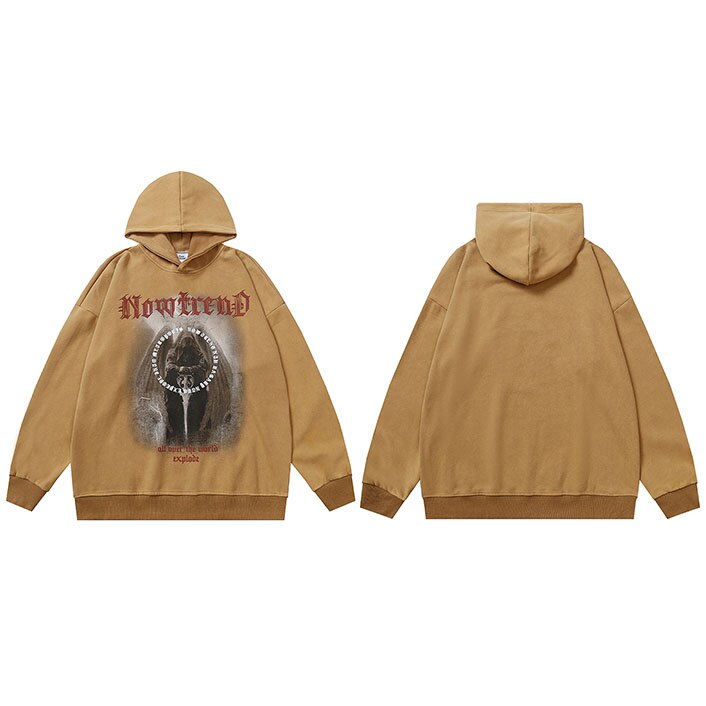 "Scary Hours" Unisex Men Women Streetwear Graphic Hoodie Daulet Apparel