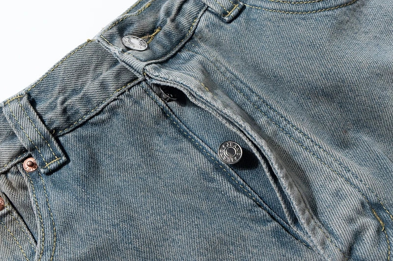 street wear retro hip hop distressed straight leg jeans vintage y2k tassel biker ripped denim pants mens washed destroyed jean unique jeans style 4395