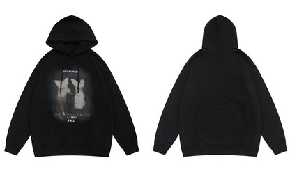 "Caught In Action" Unisex Men Women Streetwear Graphic Hoodie Daulet Apparel