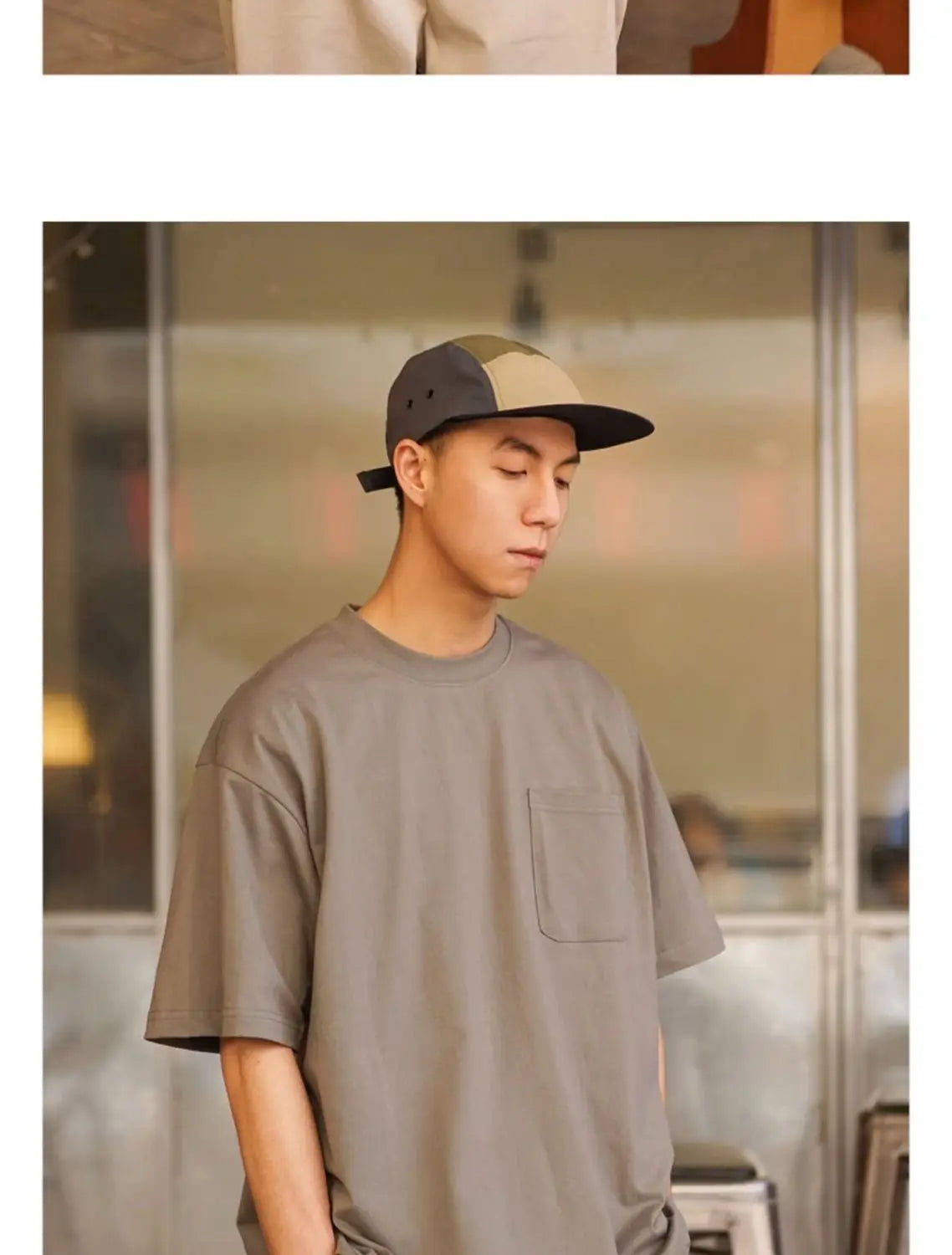 Korean trendy printed graphic T shirt street basic men y2k solid color simple personality pocket retro oversized T shirt Street King Limited