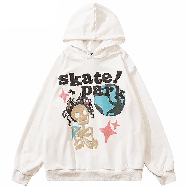 "Skate Park" Unisex Men Women Streetwear Graphic Hoodie Daulet Apparel