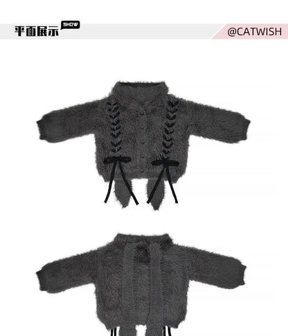 plush faux mink fur thick cardigan sweater jacket for women pro choice loose medium to long style coat women winter y2k tops unique default style 739