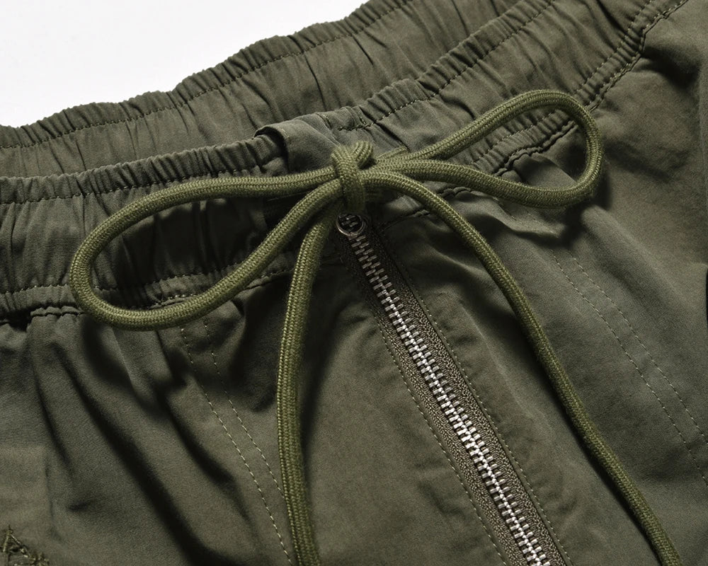 y2k high street multi pockets pleated drawstring cargo pants for men straight pantalones hombre baggy trousers oversized unique cargo style 772