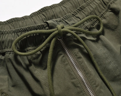 y2k high street multi pockets pleated drawstring cargo pants for men straight pantalones hombre baggy trousers oversized unique cargo style 772