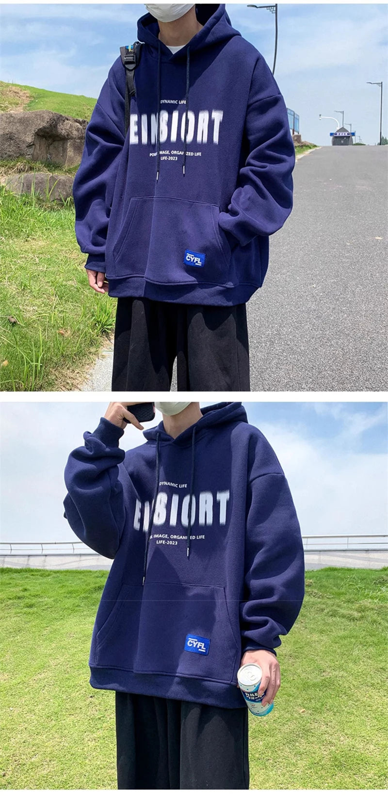 Spring Retro Letter Printed Hoodies Hombre 2024 New Personality Loose Streetwear Pullover Sweatshirts Y2K Fleece Hoodie Clothes Street King Limited