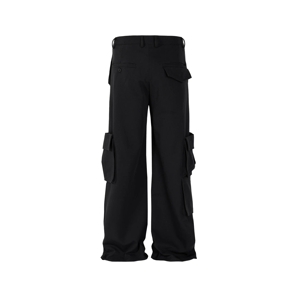 ribbons multi pockets straight black cargo drape pants for men y2k streetwear casual baggy overalls oversized casual trousers military streetwear pants