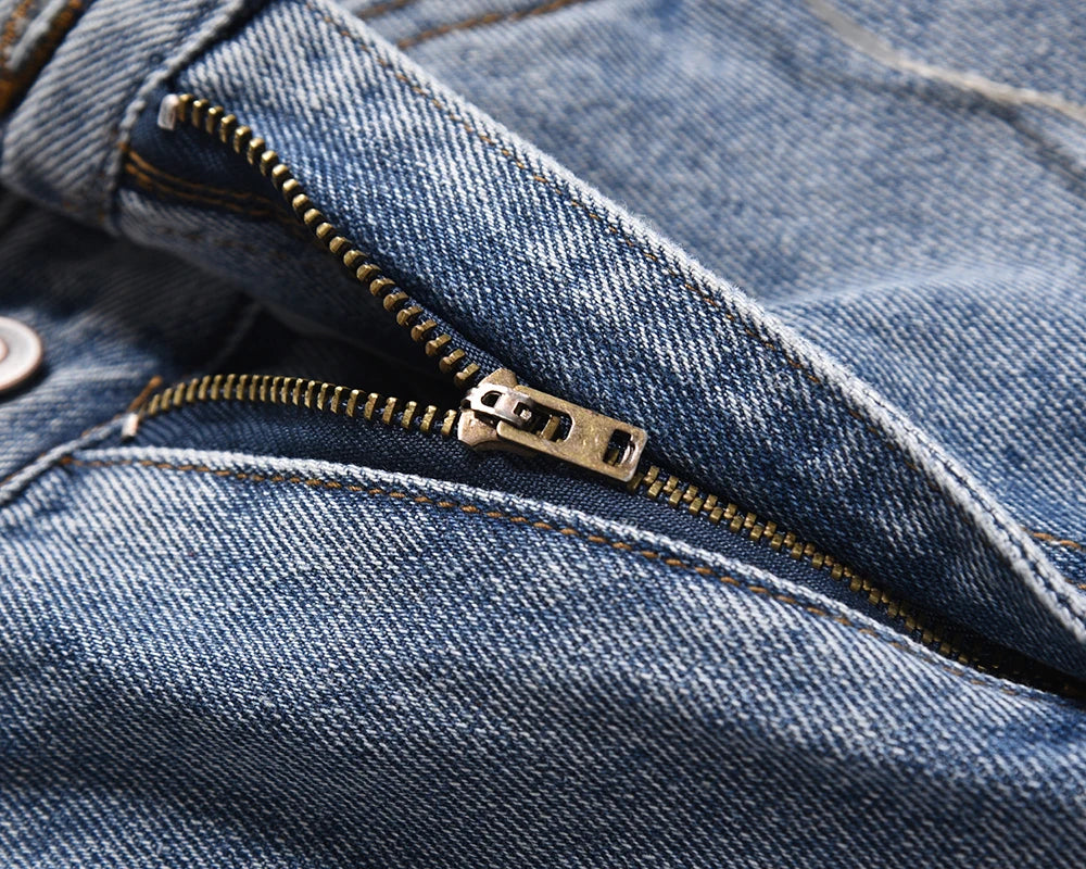 string lace up frayed washed pantalones hombre baggy blue jeans for men y2k streetwear washed casual denim trousers oversized unique jeans style 3233