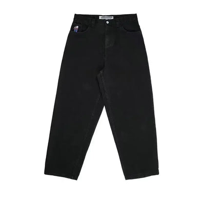 Hip Hop Big Boy Jeans Skateboard Y2K Pants Cartoon Embroidery Retro Blue Loose Jeans Men Women Casual High Waisted WideTrouser Street King Limited