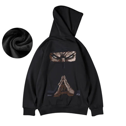 Funny Anime Ninja Mudra Graphic Printed Hoodies For Men Hip Hop Streetwear Pullovers Hooded Sweatshirts Y2K Goth Fashion Hoody Street King Limited
